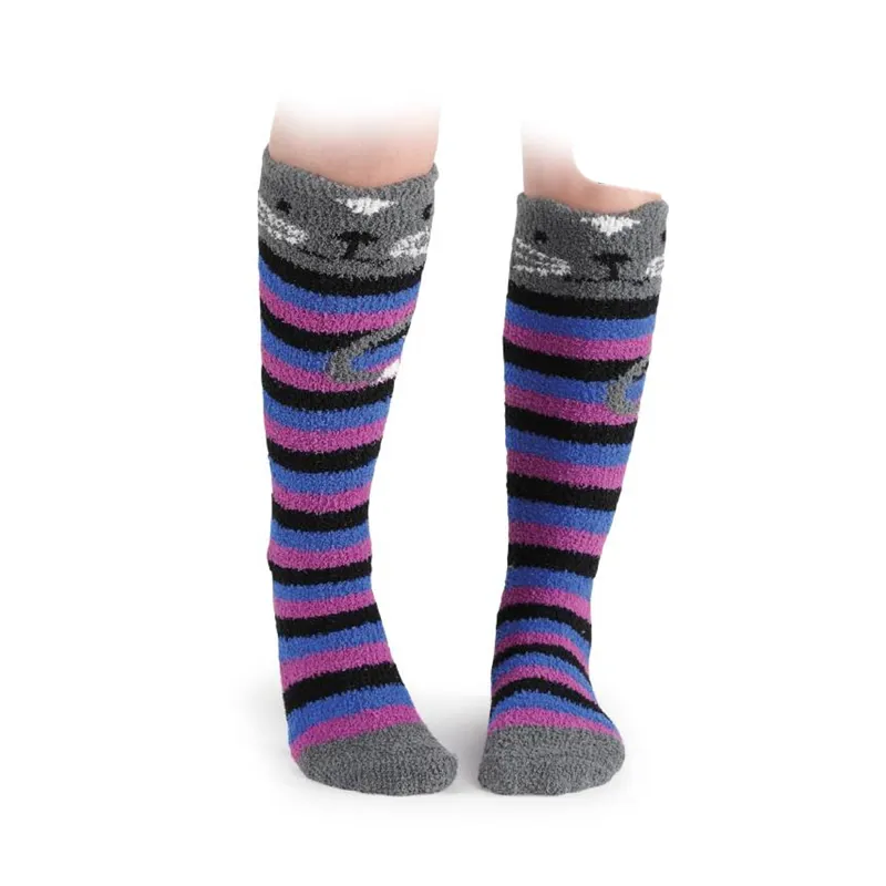 Shires Childrens Fluffy Socks - Cat